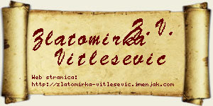 Zlatomirka Vitlešević vizit kartica